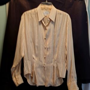 Flatiron Workshop for Bergdorf Goodman Cream Blouse